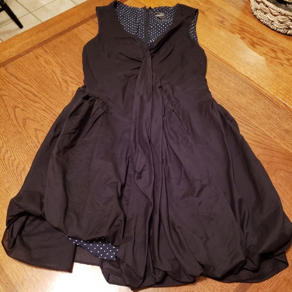 Cute black 80's style black dress size 10